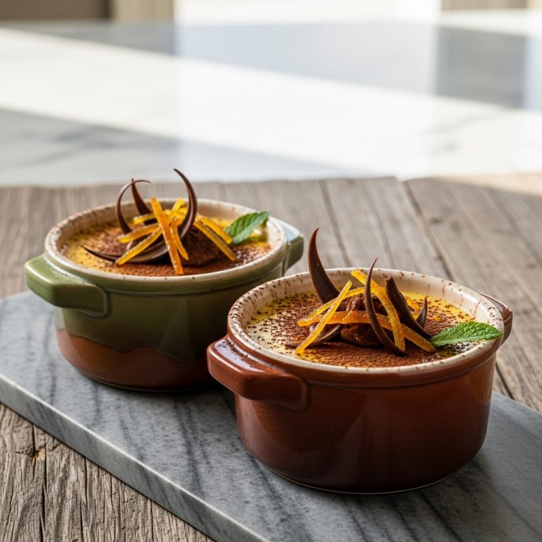 Heavenly Chocolate Orange Pots de Crème